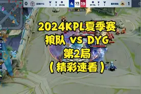 【精彩速看】2024KPL夏季赛 狼队 vs DYG 第2局视频封面