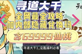 《寻道大千》没看福利必看！全网最全攻略加内部隐藏兑换码视频封面