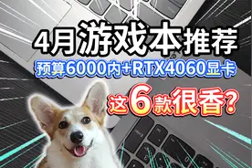 【4月游戏本推荐】学生预算6000内、RTX4060显卡，这6款很香？视频封面