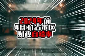 2024年前4月31省市区财政自给率，粤仅75%，广东欠发达地区需加油视频封面