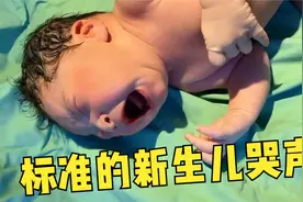 哇！刚出生的小宝宝，哭声真好听，一看就是个健康的宝贝视频封面