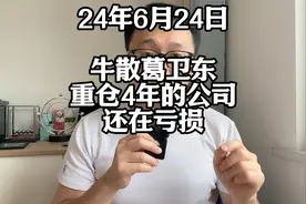 牛散葛卫东重仓4年的公司，还在亏损视频封面