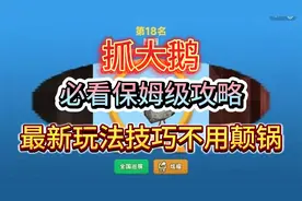抓大鹅必看保姆级攻略最新玩法技巧不用颠锅轻松通