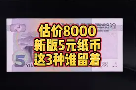 估价8000！新版5元纸币，这3种谁留着？视频封面