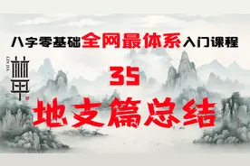 「陈林甲｜八字」八字零基础体系化课程 第35课-地支篇总结