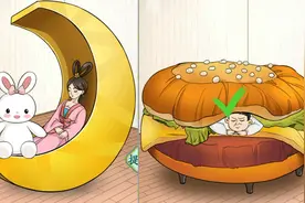 嫦娥抱着她的兔子在月亮上睡 厨师带着他的面包在汉堡上睡！视频封面