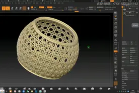 古韵轩自学精雕zbrush教程：自定编织纹理保存的位置
