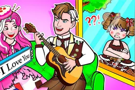 纸娃娃动画：爸爸和女儿的有趣日常，女儿遇到一个好的新妈妈视频封面