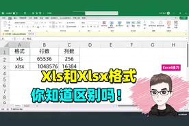 Excel技巧：Xls和Xlsx格式区别，一不小心就出错！