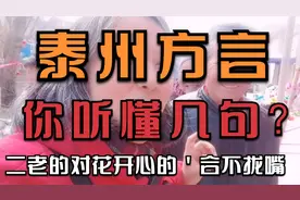 泰州方言，你听懂几句，二老对话开心的活不拢嘴视频封面