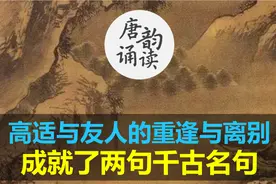 高适的一首离别诗，两位友人的重逢与离别，成就了两句千古名句视频封面