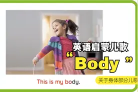 英语启蒙儿歌：Body关于身体部位的儿歌