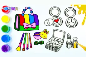 儿童简笔画：茉莉花公主化妆改造，绘画和着色教程，画法详细漂亮