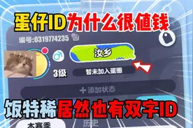 蛋仔派对：蛋仔ID为什么很值钱？饭特稀居然也有双字ID！