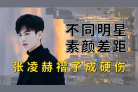 不同明星素颜状态差距，鹿晗刘涛前后没差，张凌赫褶子成硬伤视频封面