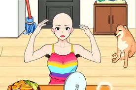 小姐姐的七彩头发真的太漂亮了视频封面