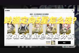 【鸣潮】定向5星怎么选？千万不要选错。常驻5星角色强度分析