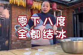 东北现在有多冷，零下8度水都结冰了，水稻再不收割就冻地里了视频封面