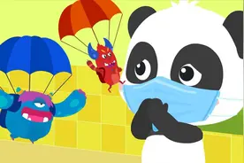 教会孩子打喷嚏的礼貌，带上口罩，有效避免细菌互相传播