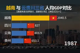 越南与云贵川三省人均GDP对比，差距越来越大！视频封面