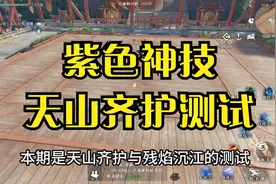 逆水寒手游防御特技天山齐护测试