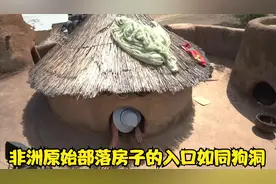 非洲原始部落的房子入口如同狗洞，晚上还用石头堵住防止野兽进入视频封面
