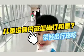 带娃出行攻略：儿童没有身份证，怎么坐飞机？视频封面