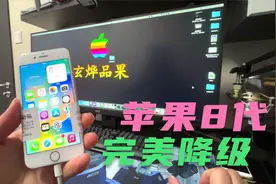 苹果8代完美降级iOS14系统，完美重启插卡打电话视频封面