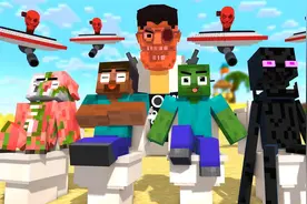 我的世界：时钟绅士利用时间静止功能让马桶人吃了个大亏！