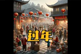 AI画中国不同时期的过年场景，热闹着热闹着怎么就冷清了呢。。。视频封面