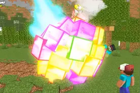 陨石来的我的世界，它是个彩虹矿石！还能变成矿石人？