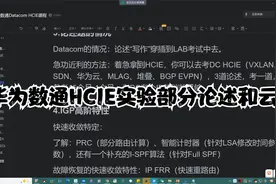 华为数通HCIE实验部分论述和云管网络细节视频封面
