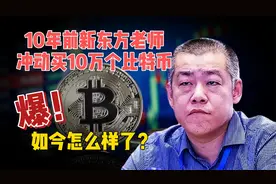 10年前！冲动买了10万个比特币的新东方老师，如今到底怎么样了？视频封面
