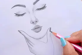 轻松画人脸 || 初学者铅笔素描 || 漂亮女孩的画法视频封面