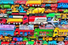 工程车早教，三轮车，油罐车和叉车视频封面