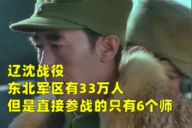 辽沈战役，东北军区有33万人，但是直接参战的只有6个师（旅）