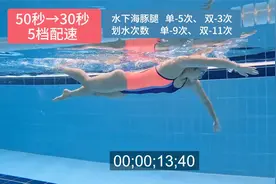 自由泳五档配速，速度变快而划水次数变化不大，你知道原因吗？视频封面