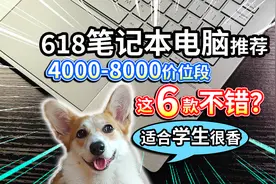 【618笔记本电脑推荐】4000-8000价位段，这6款适合学生很香？视频封面
