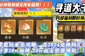 《寻道大千》零氪玩家全攻略，含2024兑换码汇总分享10w仙桃 20w