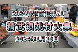 2024春节前赶集·1《精武镇姚村大集》视频封面