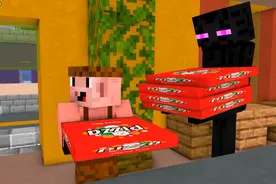 今天又是烹饪挑战，末影人想偷懒，直接去了披萨店？