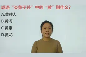 成语“炎黄子孙”中“黄”指黄种人还是黄帝？了解典故视频封面