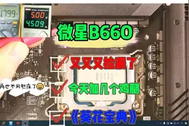 微星B660M MORTAR触发掉电，又又又捡漏成功《葵花宝典》功不可没视频封面