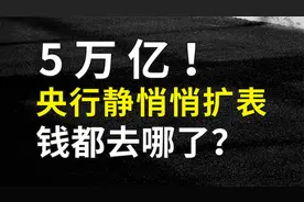 央行静悄悄扩表5万亿！钱都去哪了？