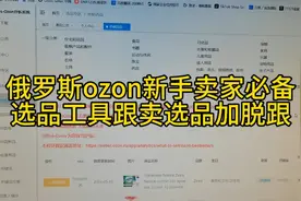 俄罗斯ozon新手卖家选品必备工具，跟卖选品加脱跟
