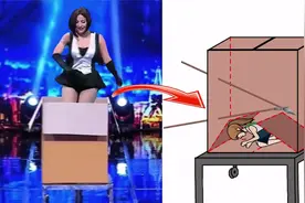 人体被木棍插成马蜂窝，竟然毫发无损，魔术揭秘后如此简单！视频封面