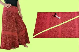 10元钱买块布，老裁缝教你制作裙裤，简单漂亮大方，适合新手