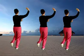 背面带跳广场舞《等你等爱也等缘》欢快好看