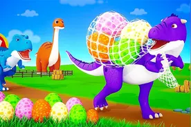 恐龙动画：异特龙偷恐龙蛋，大战恐龙宝宝的英雄使命