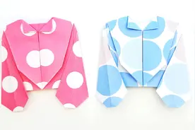 简单又漂亮的迷你衣服，看了就忍不住想学 ，手工DIY折纸教程